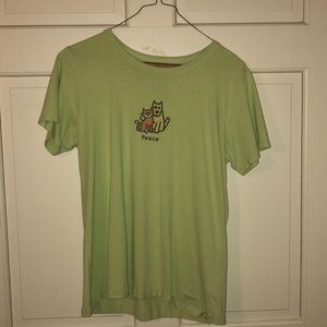life is good “peace” animal t-shirt